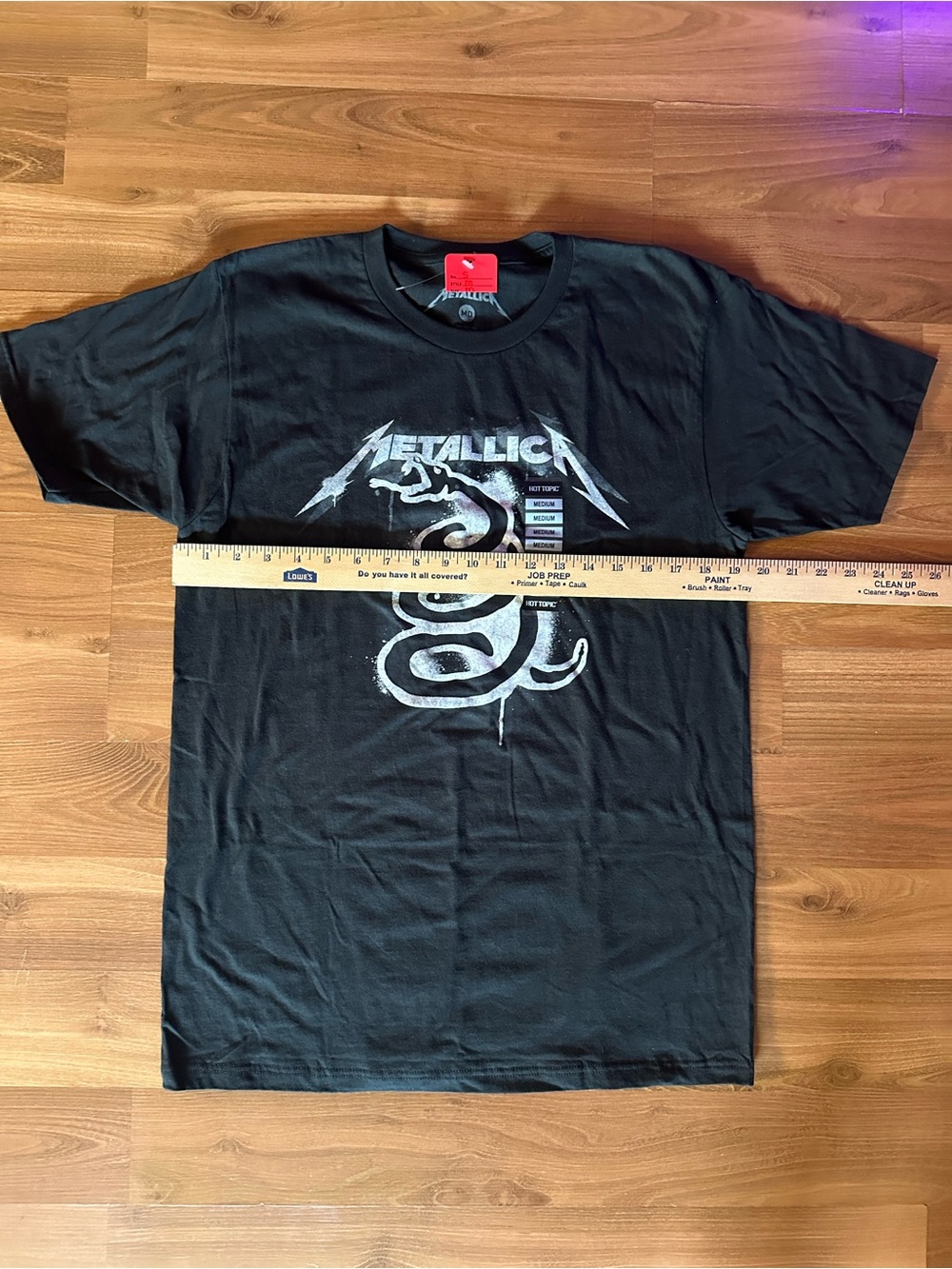 Hot Topic Black Metallica Snake Graphic Tee - Picture 4 of 6